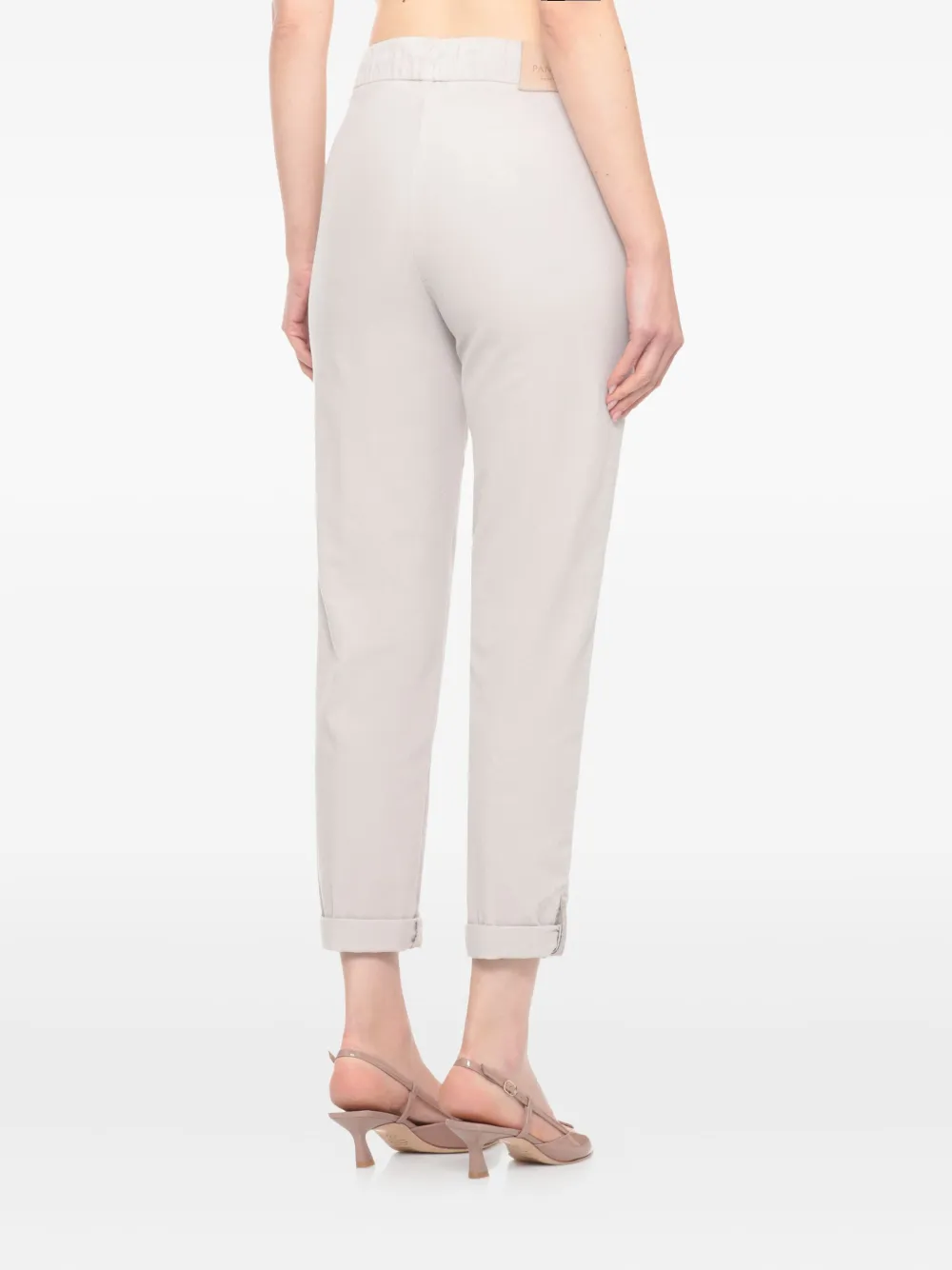 Panicale Drawstring Tapered Trousers In Brown