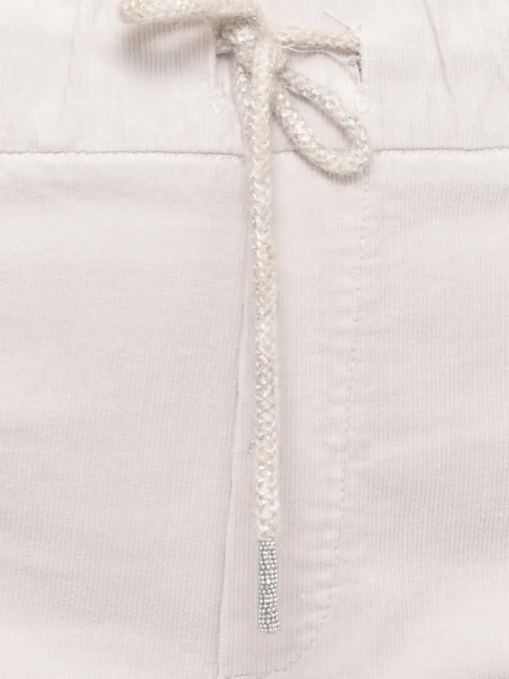 Panicale Drawstring Tapered Trousers In Brown