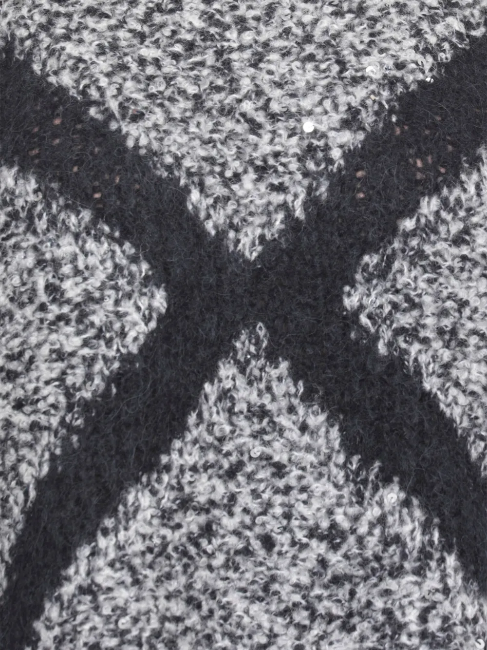 Panicale High-neck Knitted Poncho In Brown