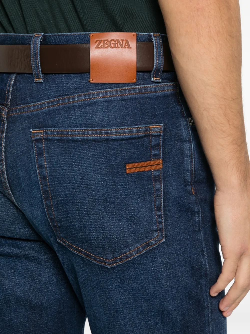 Zegna City five-pocket jeans Blauw