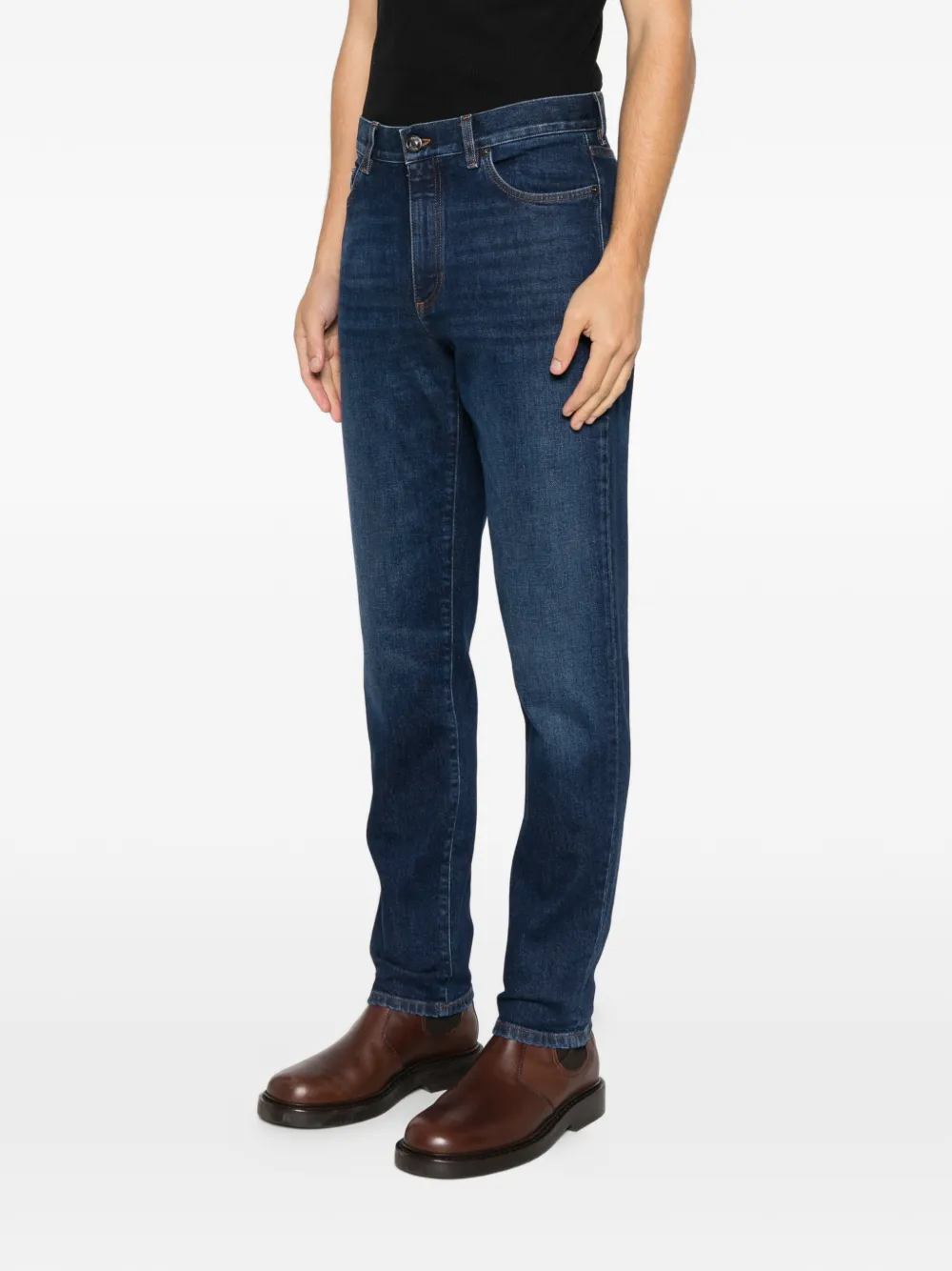 Zegna City five-pocket jeans Blauw