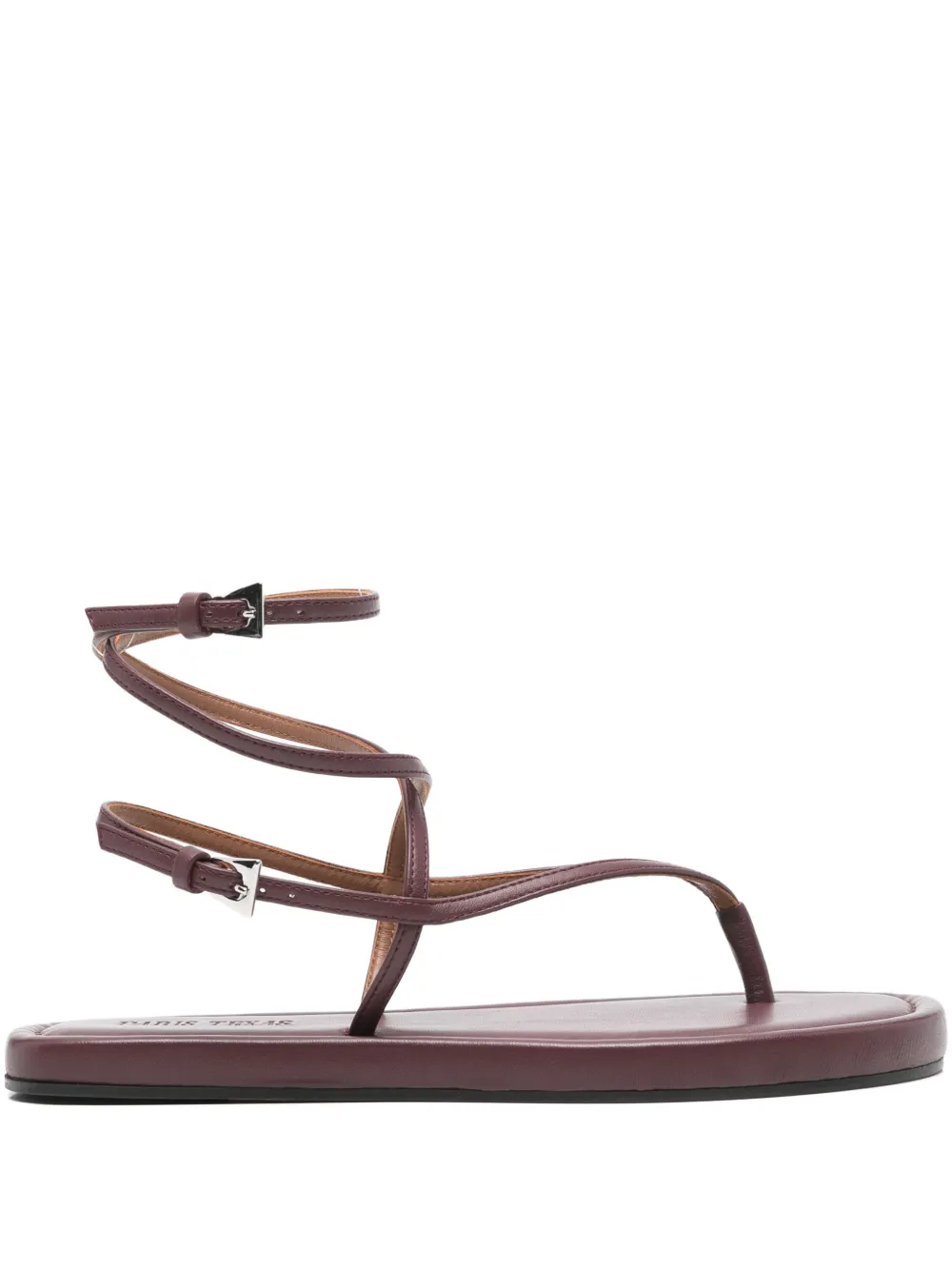 Paris Texas hydra strappy flat sandals - Rosso