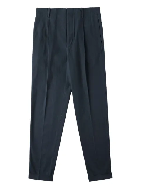 slowear pantalon en coton à design plissé