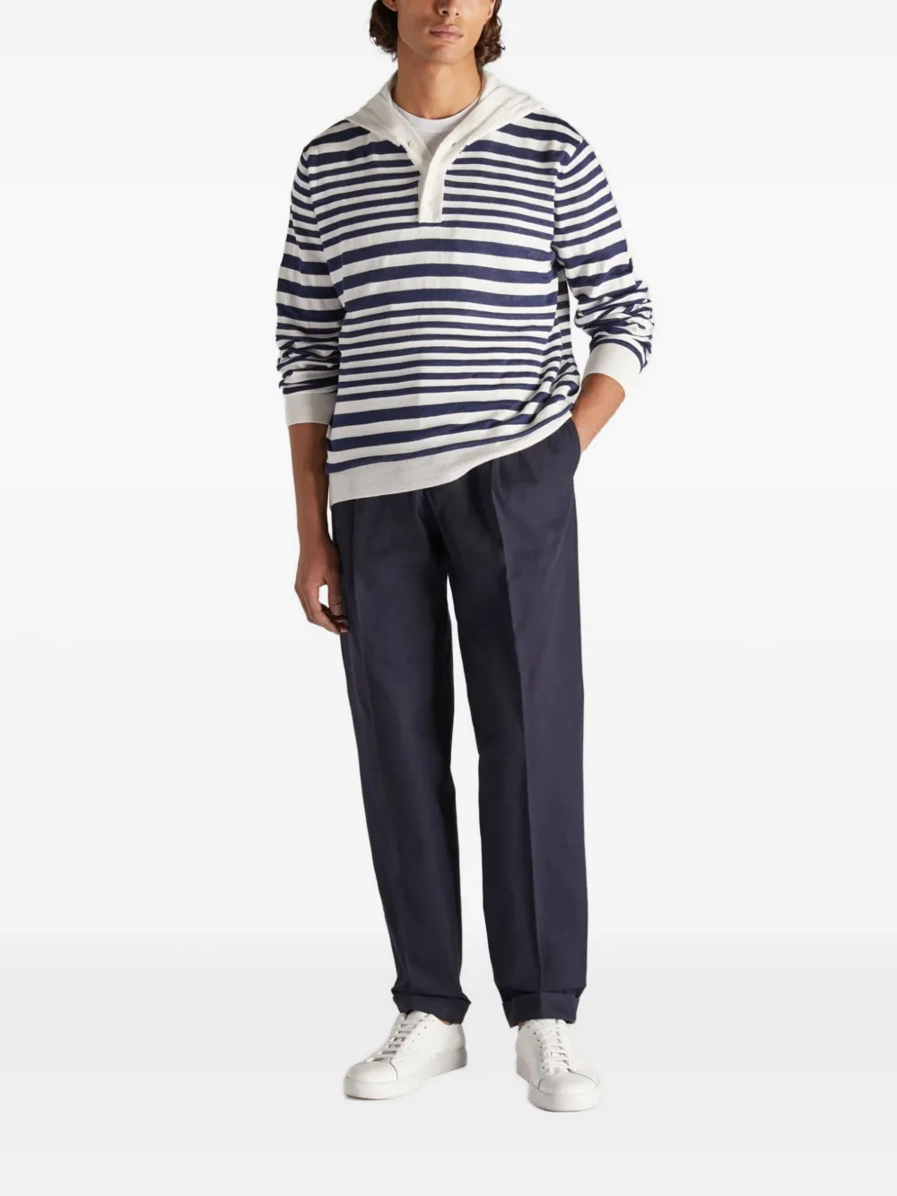 Slowear Straight plooibroek - Blauw