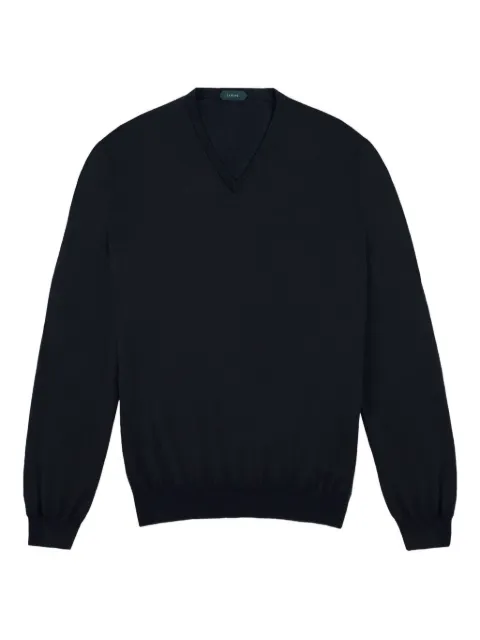 slowear v-neck long-sleeve sweatshirt