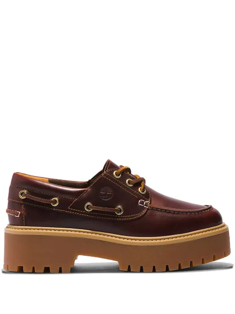 Timberland platform eyelet loafers
