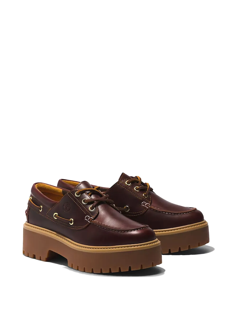 Timberland platform eyelet loafers - Bruin