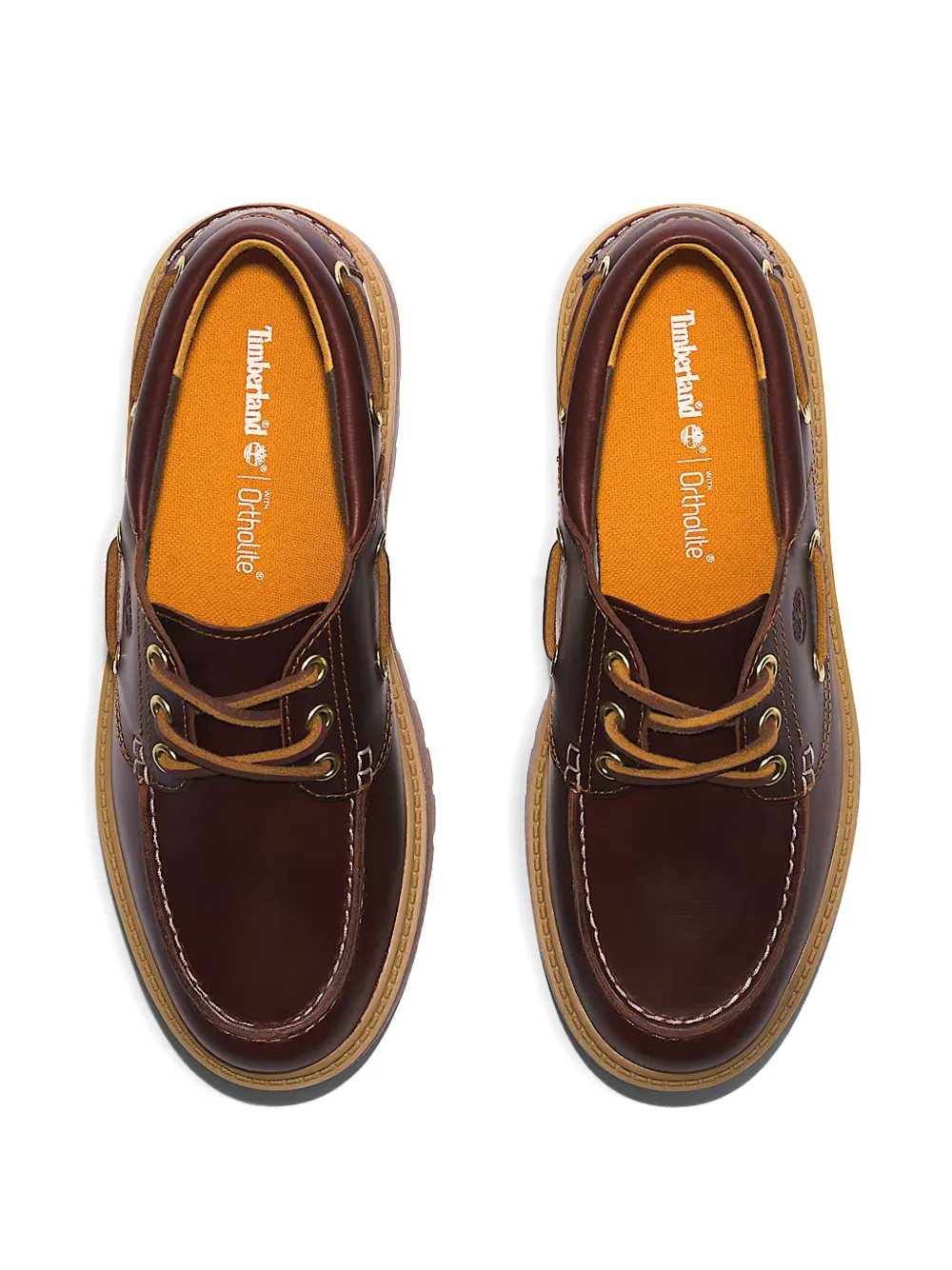 Timberland Platform Eyelet Loafers In Brown