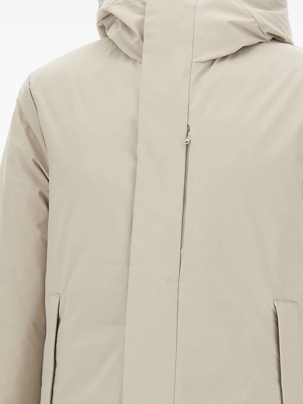 Save The Duck Logo-patch Padded Jacket In Neutral