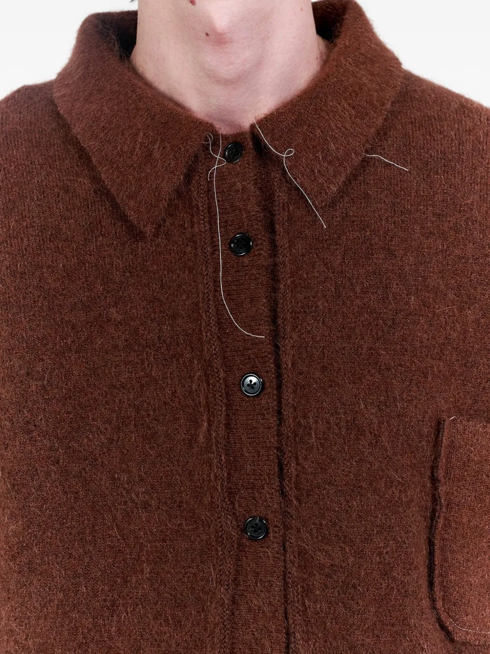 Camiel Fortgens Pocket Cardigan In Brown