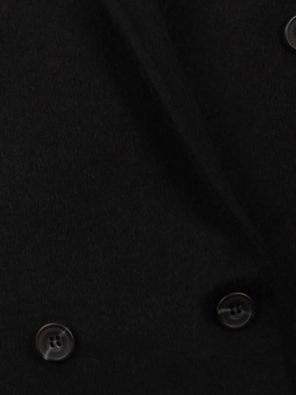 Park Place Meryl Buttoned Coat In Black