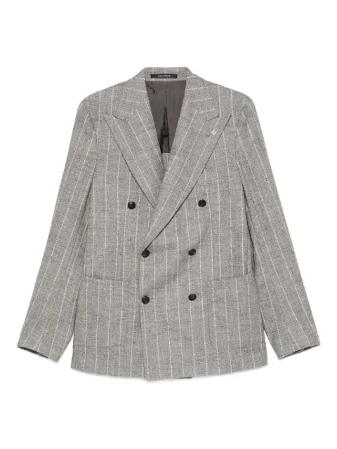 Tagliatore blazer con doble botonadura y motivo de rayas