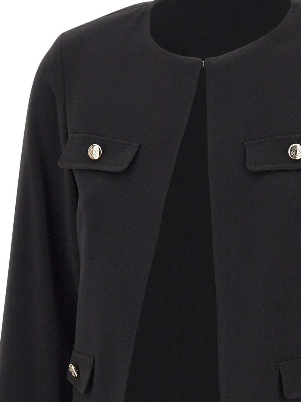 Elena Miro' Button-details Jacket In Black