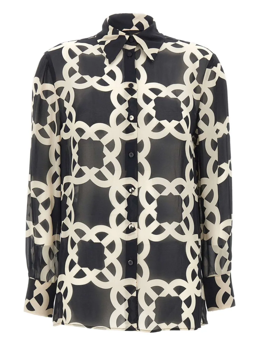 ELENA MIRO` geometric-pattern buttoned shirt | Shirts | Image 2
