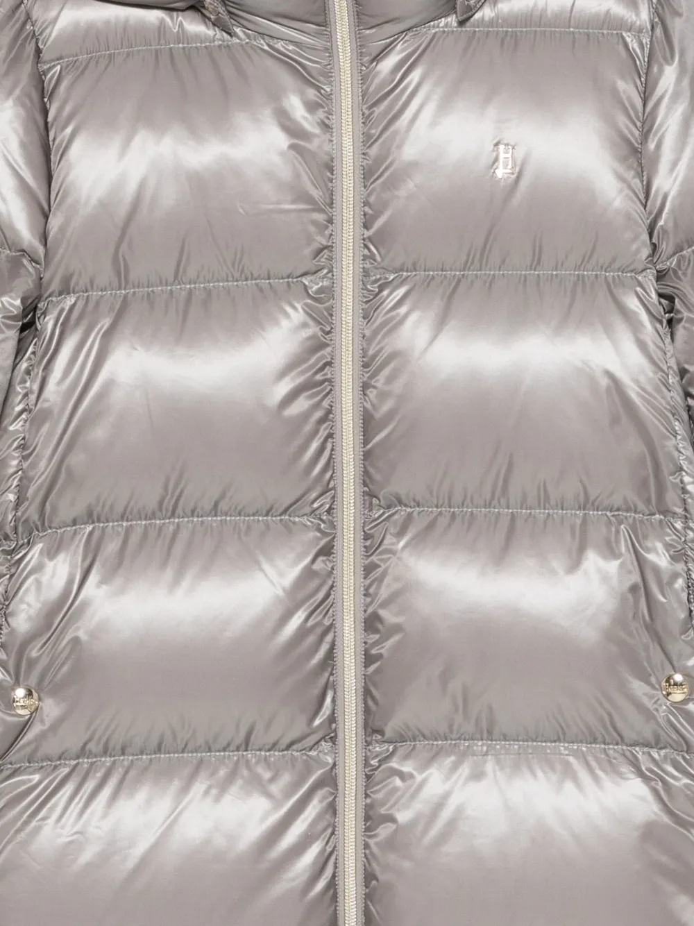 Herno Kids Gewatteerde jas met capuchon Grijs