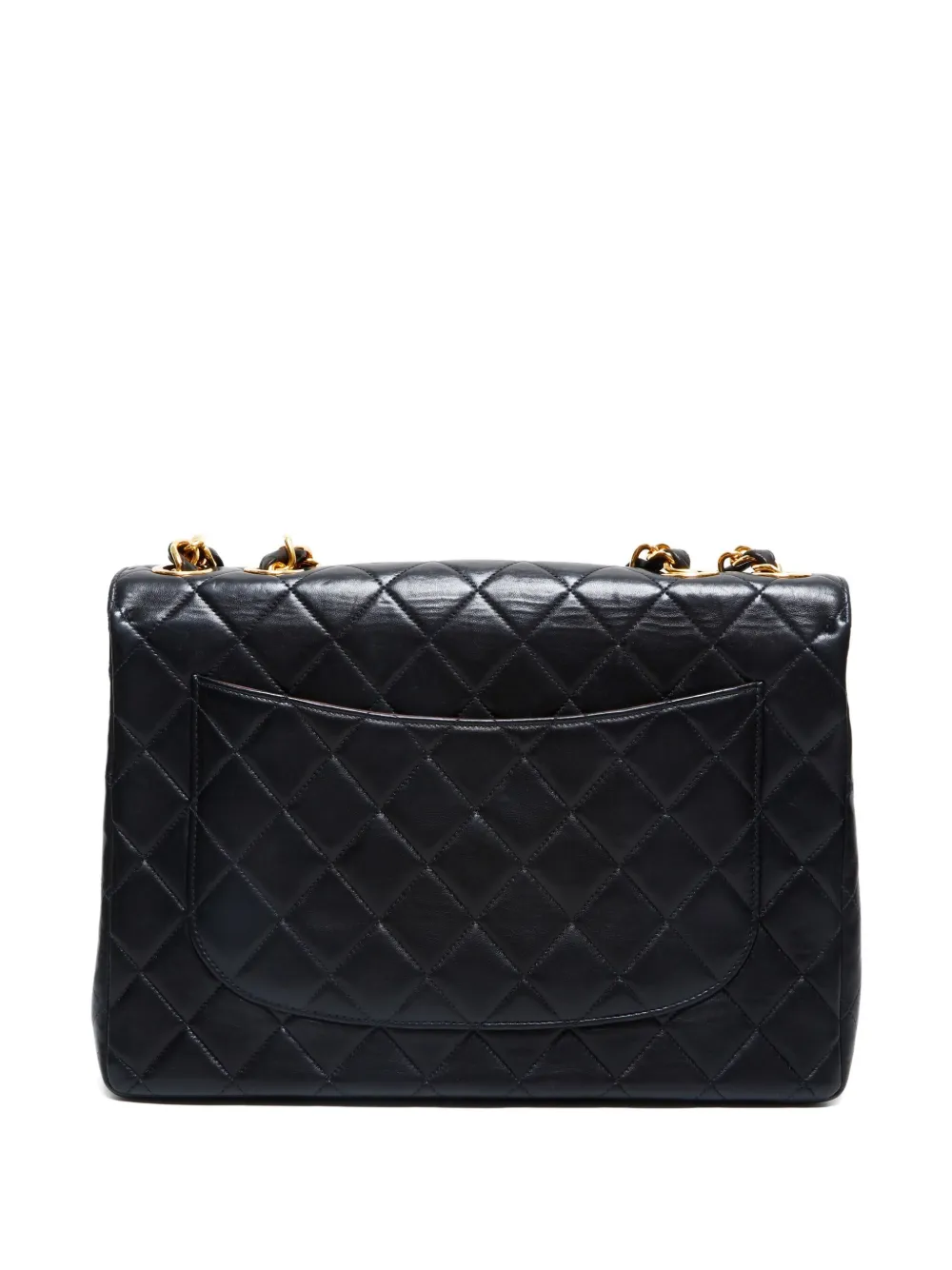 CHANEL Pre-Owned 1996-1997 large Classic Flap quilted shoulder bag - Zwart