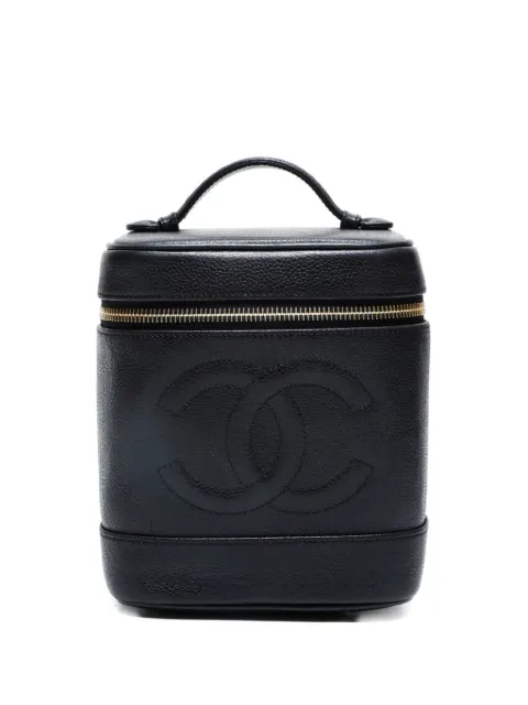 CHANEL Pre-Owned 1991-1994 embossed make-up bag
