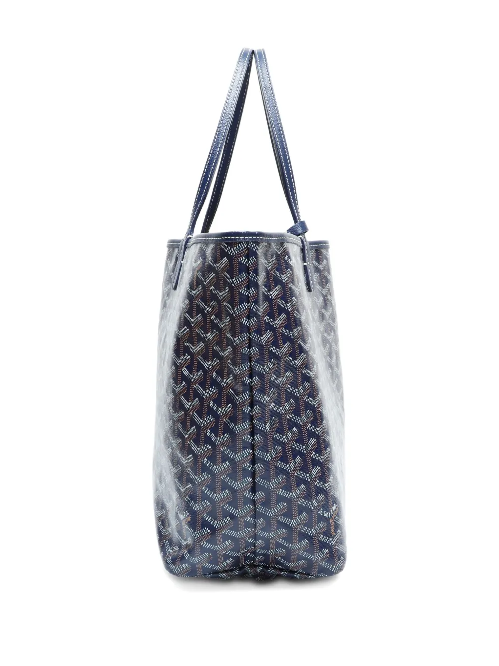 Pre-owned Goyard 2010-2020s Saint Louis Mm Tote Bag In Blue
