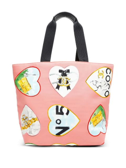 CHANEL Pre-Owned 2005-2006 Valentine heart-motif tote bag