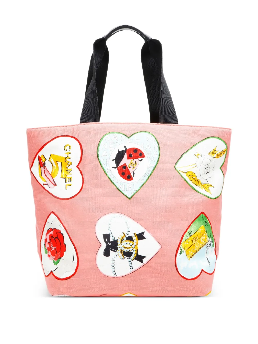 CHANEL Pre-Owned 2005-2006 Valentine shopper met hartpatroon Roze