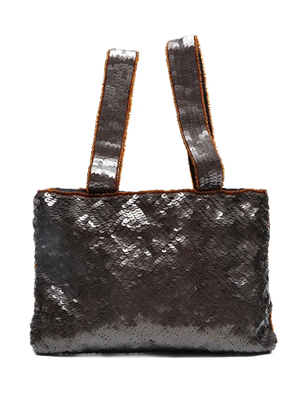 CHANEL Pre-Owned 1997-1999 Trompe sequin tote bag - Bruin