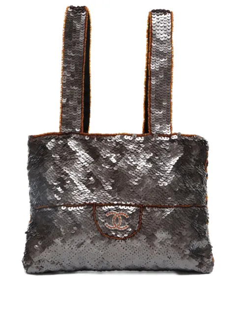 CHANEL Pre-Owned 1997-1999 Trompe sequin tote bag