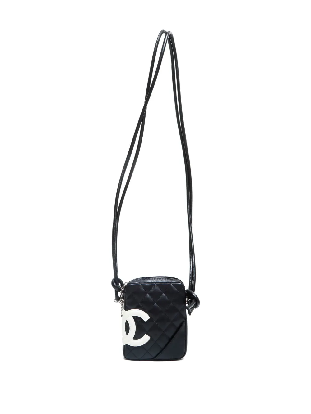 Pre-owned Chanel 2003-2004 Cambon Line Shoulder Bag In Black