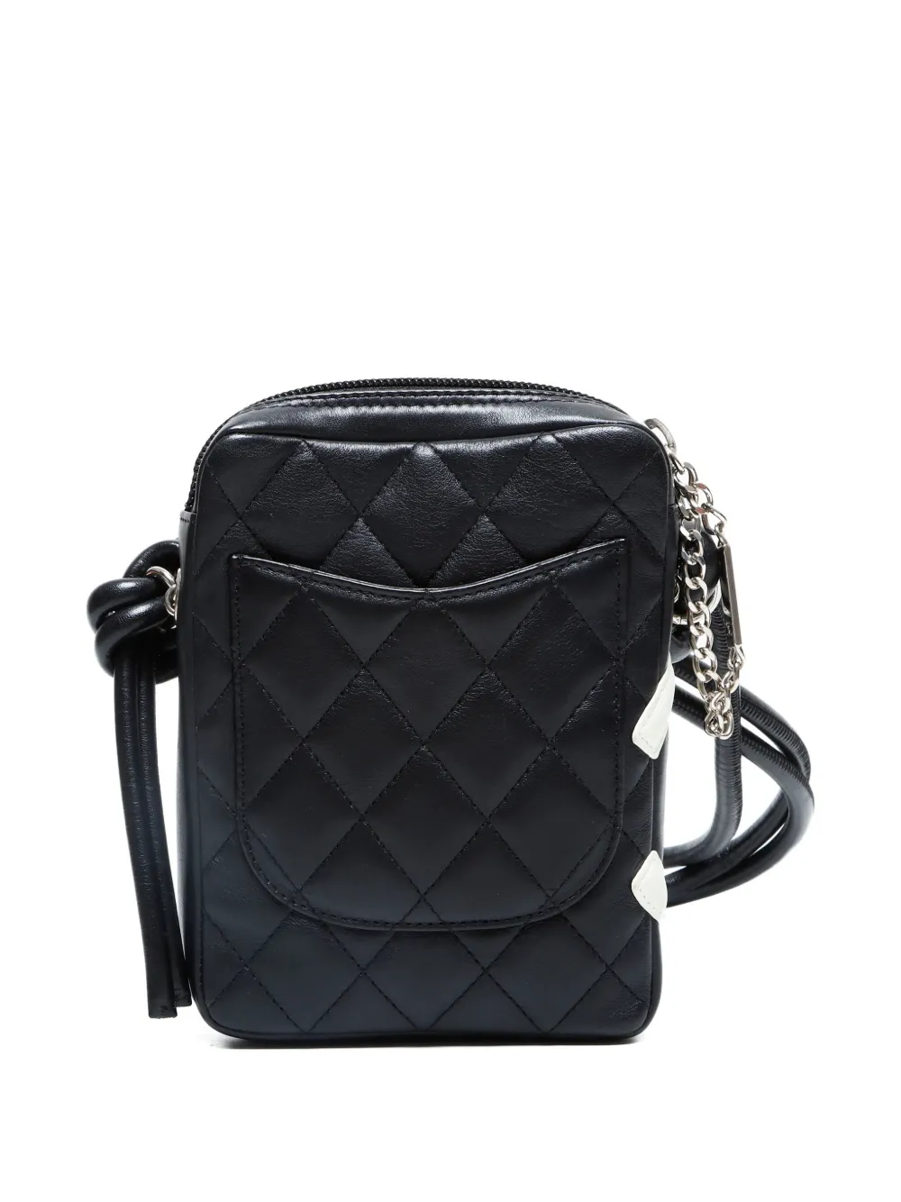 Pre-owned Chanel 2003-2004 Cambon Line Shoulder Bag In Black