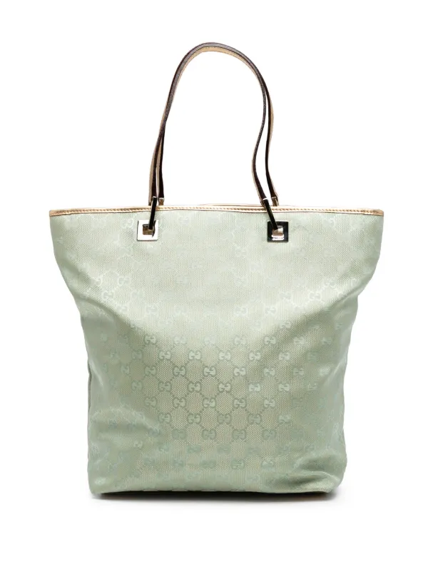 Gucci Pre-Owned 2000-2015 GG Canvas Tote Bag Green