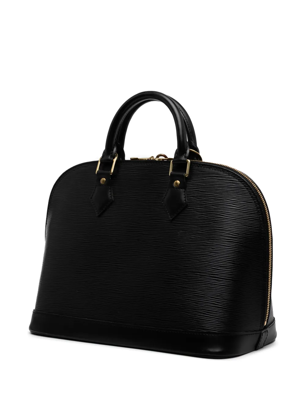 Pre-owned Louis Vuitton 1998 Epi Alma Pm Handbag In Black