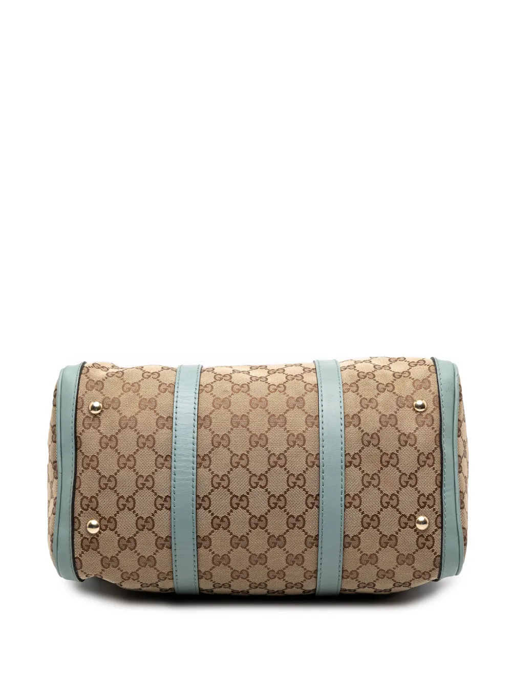 Pre-owned Gucci 2000-2015 Medium Gg Canvas Joy Boston Bag Satchel In Brown