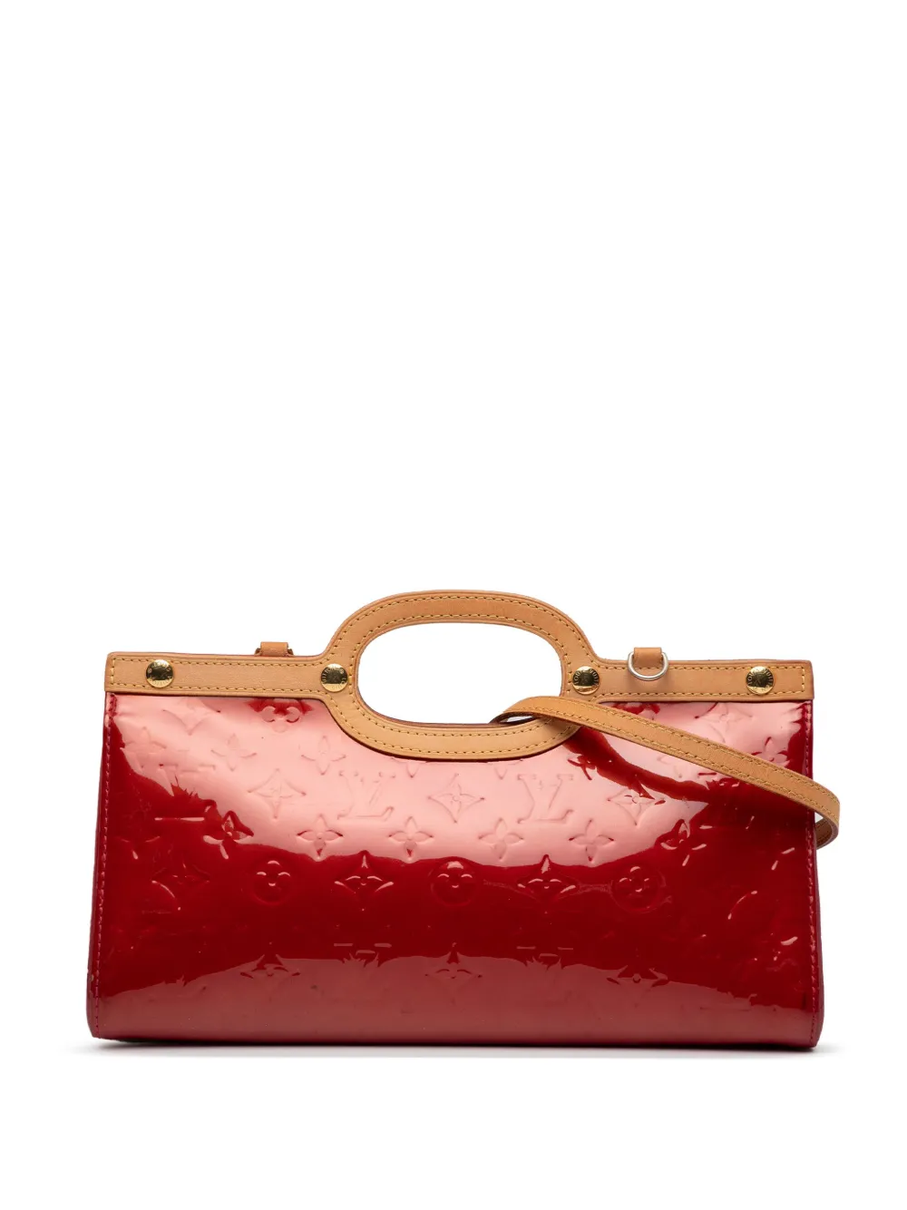 Louis Vuitton Pre-Owned 2011 モノグラム ヴェルニ ロックスベリー ドライブ サッチェルバッグ - レッド Louis Vuitton Pre-Owned 2011 モノグラム ヴェルニ ロックスベリー ドライブ サッチェルバッグ - レッド