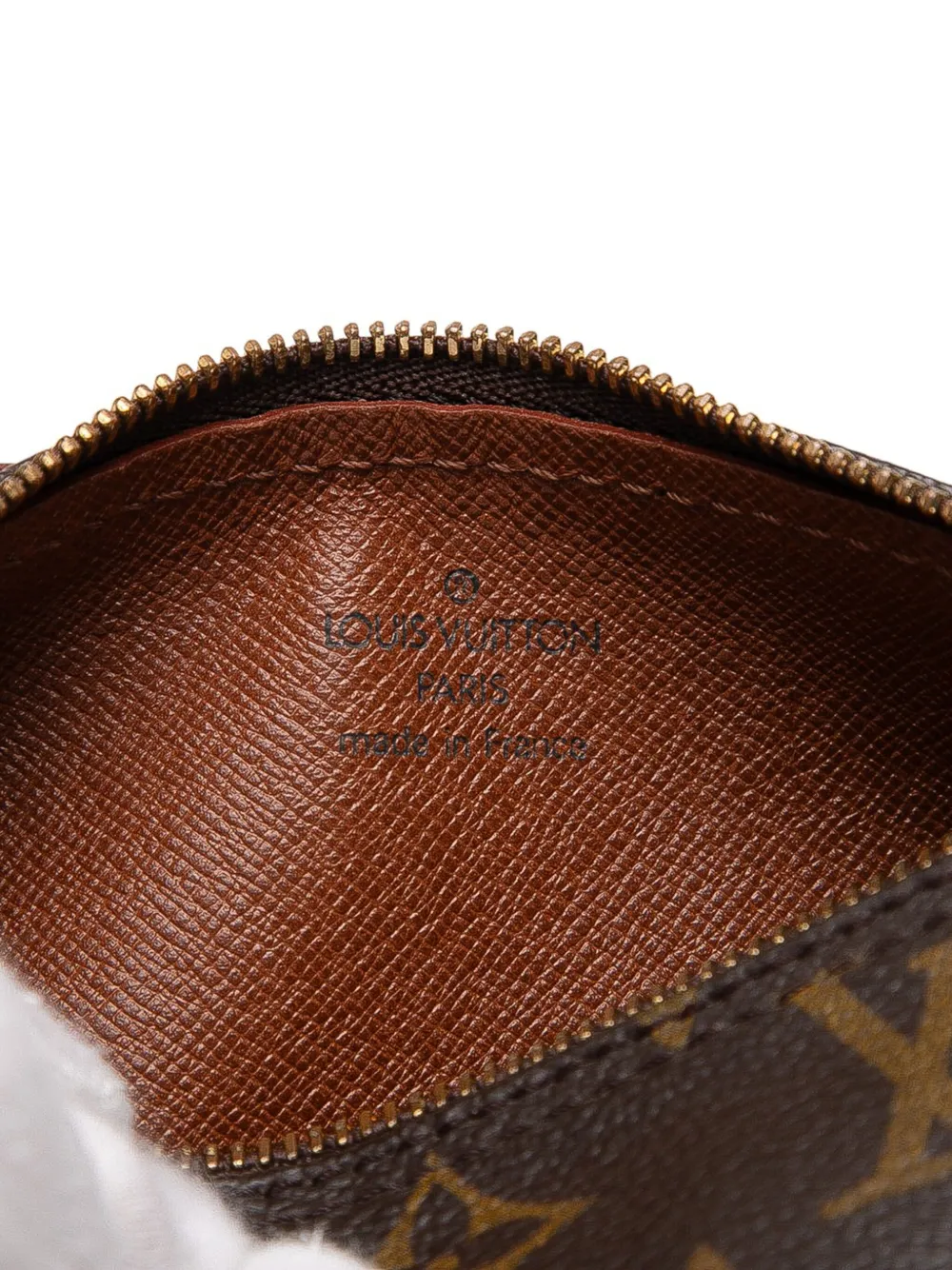 Pre-owned Louis Vuitton 1990-2025 Monogram Papillon Pochette Handbag In Brown