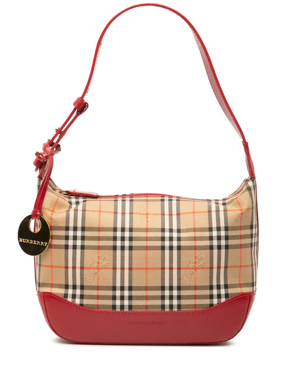 Burberry Pre-Owned 2000-2017 Haymarket Check Canvas shoulder bag - Marrone