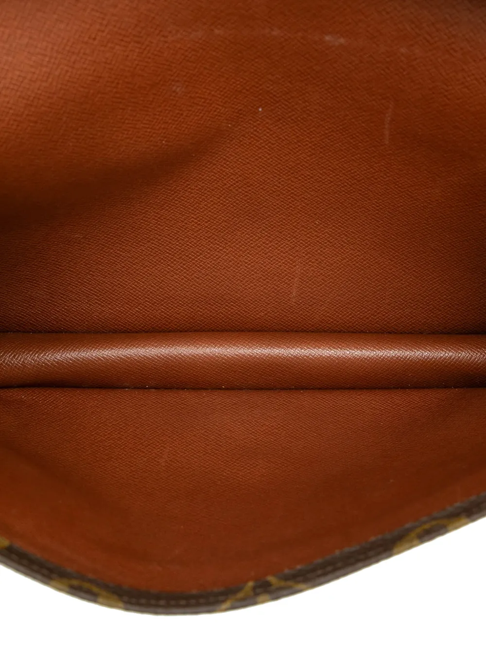 Pre-owned Louis Vuitton 1992 Monogram Pochette Rabat 23 Clutch Bag In Brown