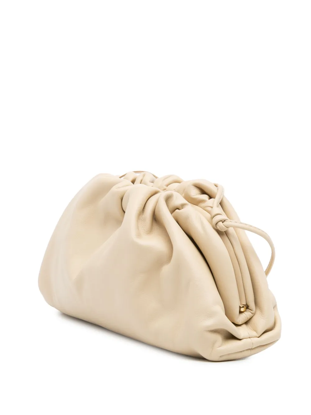 Pre-owned Bottega Veneta 2012-2025 Lambskin The Mini Pouch Crossbody Bag In Brown