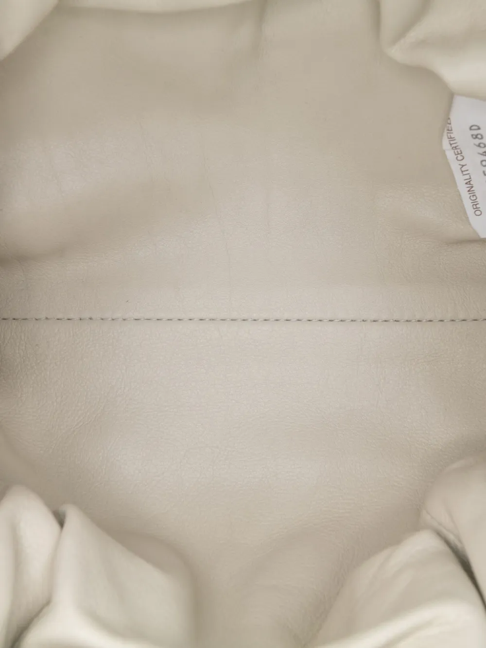 Pre-owned Bottega Veneta 2012-2025 Lambskin The Mini Pouch Crossbody Bag In White