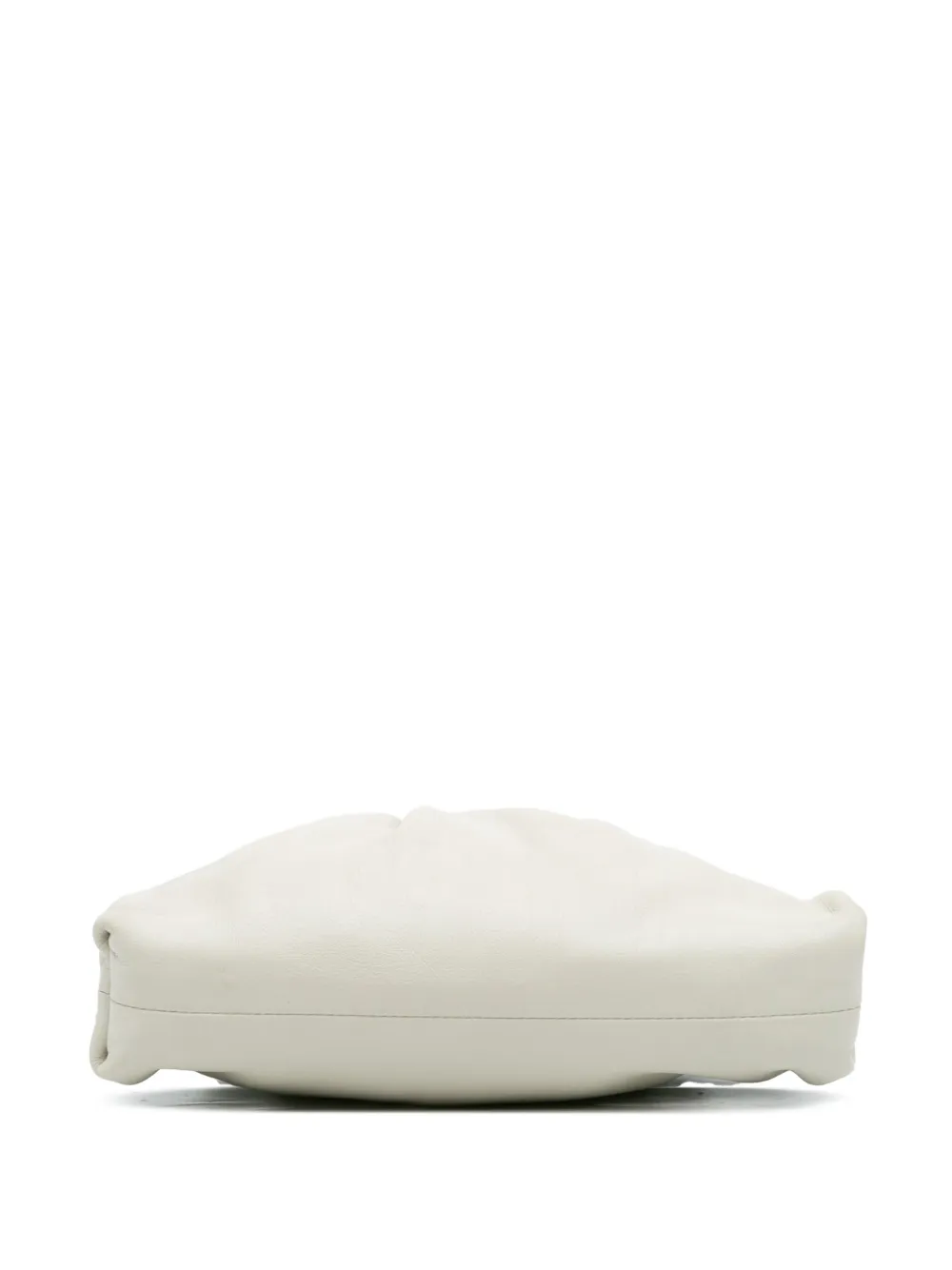 Pre-owned Bottega Veneta 2012-2025 Lambskin The Mini Pouch Crossbody Bag In White