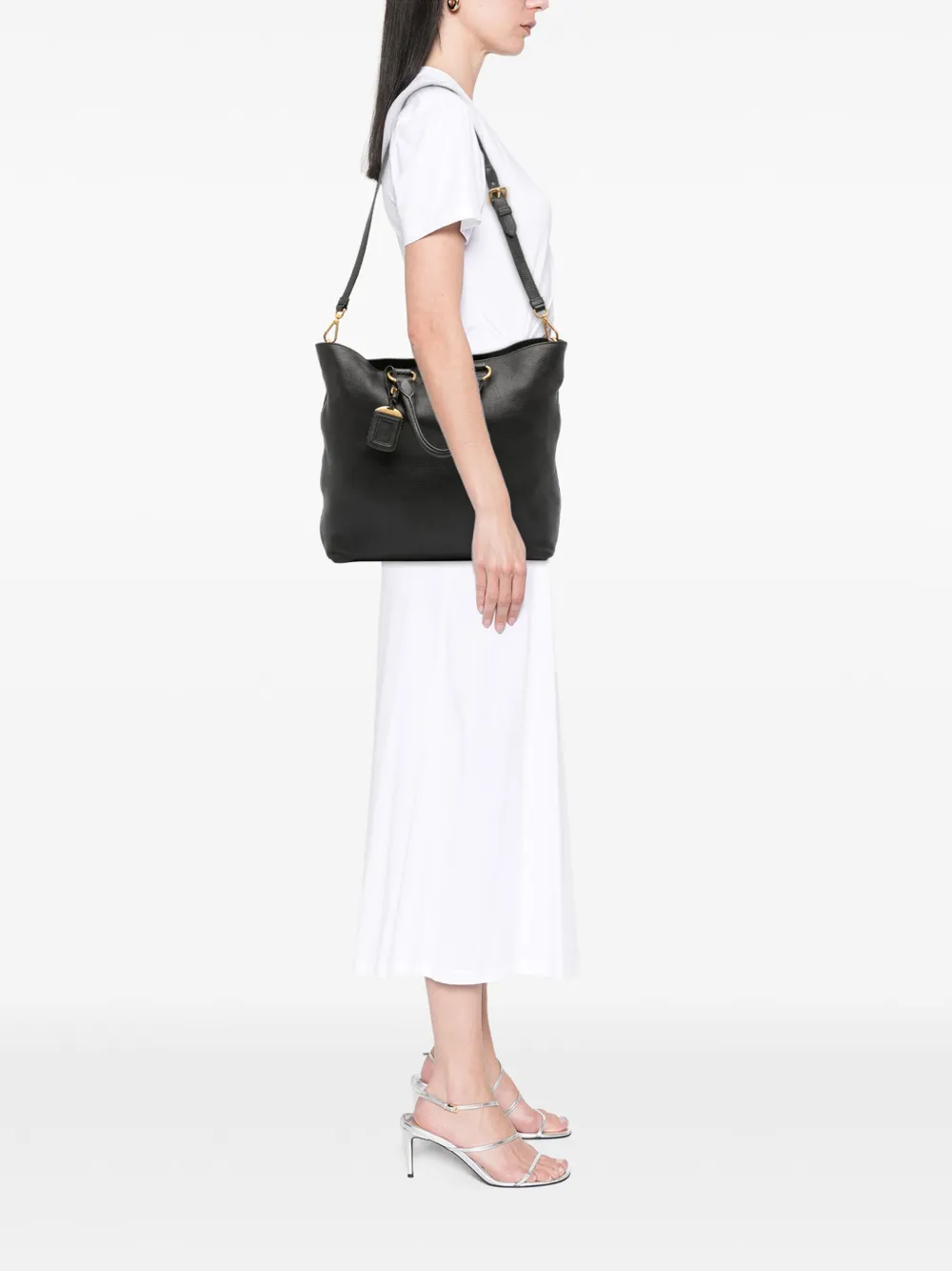 Prada Pre-Owned 2000-2025 Vitello Daino Open Convertible Tote satchel | Pre-Owned | Image 2