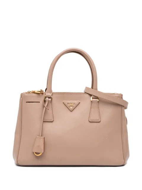 Prada Pre-Owned bolsa satchel Lux Galleria mediana de saffiano con doble cierre 2000-2025