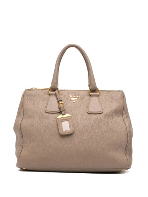 Prada Pre-Owned tote Vitello Daino convertible con cierre doble 2000-2025