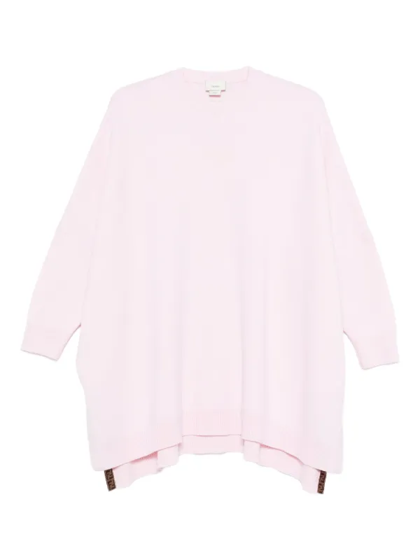 Fendi Kids ニット ロゴ ウールワンピース | ピンク | FARFETCH JP