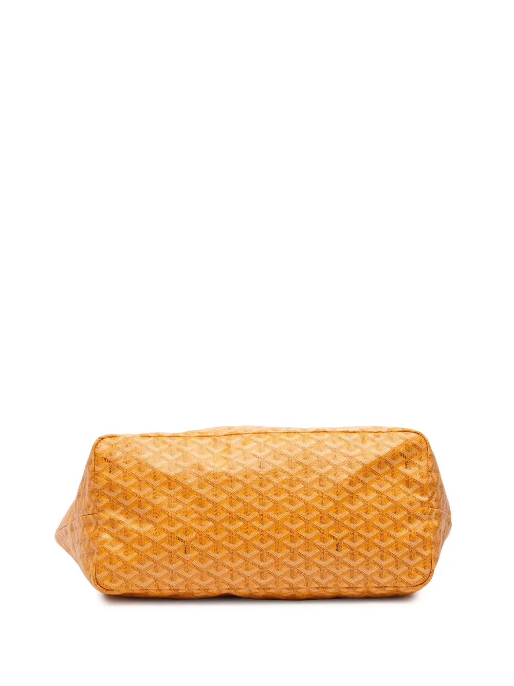 Pre-owned Goyard 2017 Ine Saint Louis Gm Tote Bag In Yellow