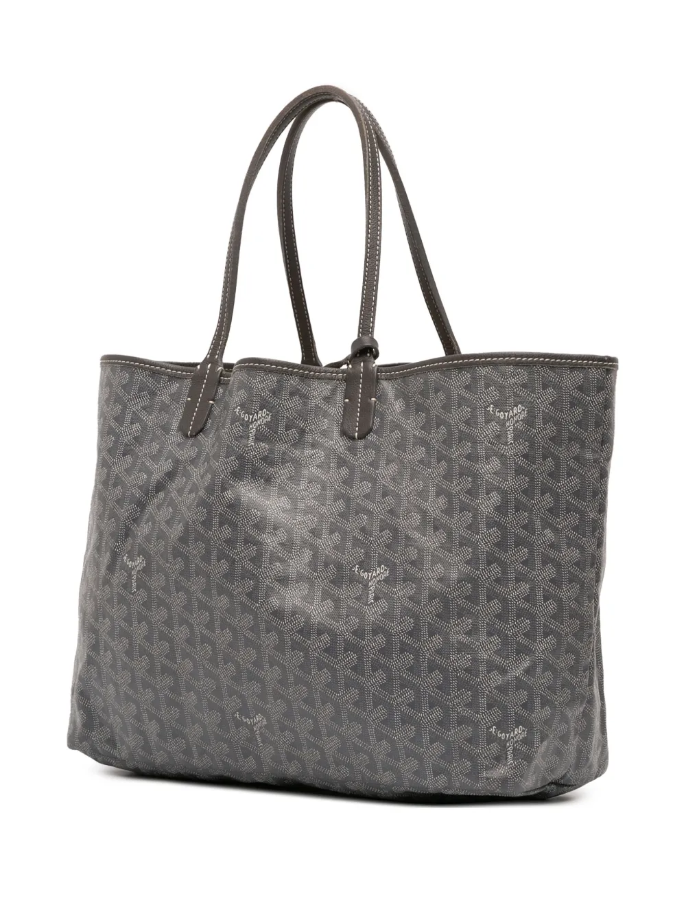 Pre-owned Goyard 2017 Ine Saint Louis Pm Tote Bag In Gray