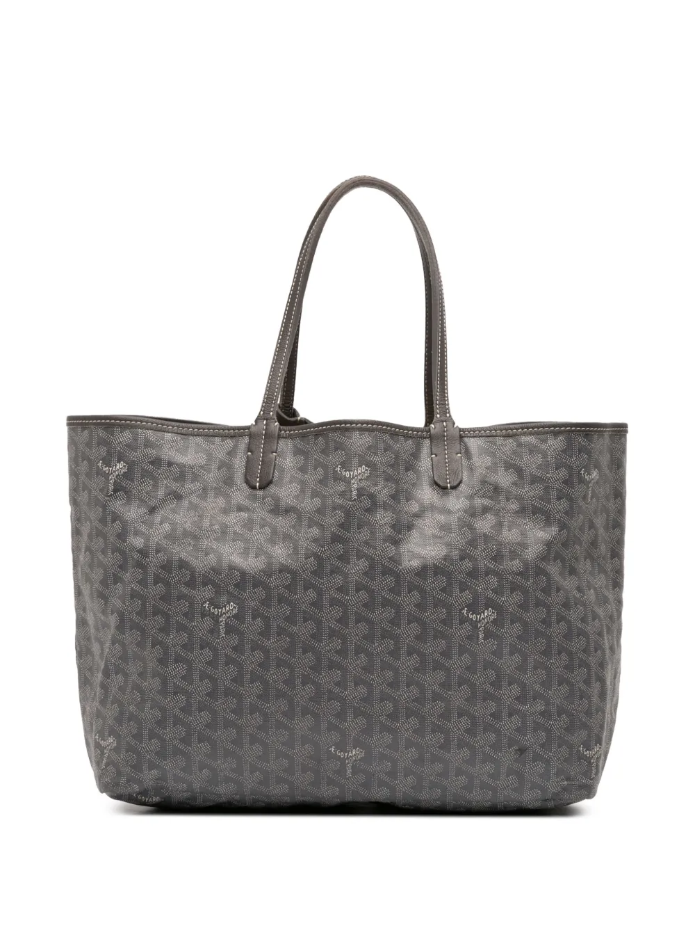 Pre-owned Goyard 2017 Ine Saint Louis Pm Tote Bag In Gray