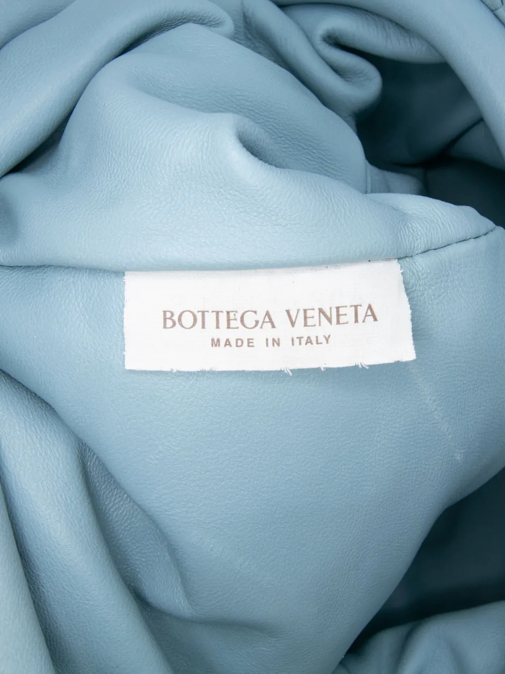 Pre-owned Bottega Veneta 2012-2025 Nappa Intrecciato The Mini Pouch Crossbody Bag In Blue