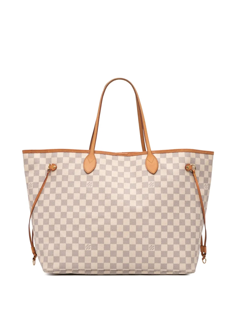 Louis Vuitton Pre-Owned 2010 ダミエ アズール ネヴァーフル GM トートバッグ - ホワイト Louis Vuitton Pre-Owned 2010 ダミエ アズール ネヴァーフル GM トートバッグ - ホワイト