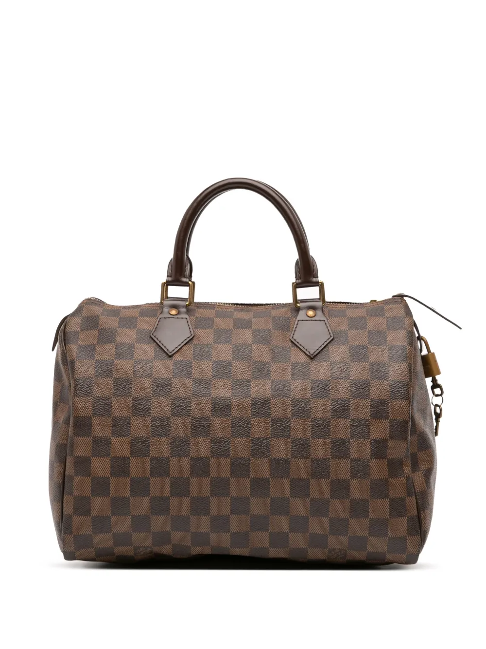 Louis Vuitton Pre-Owned 2009 ダミエ エベヌ スピーディ 30 ボストンバッグ - ブラウン Louis Vuitton Pre-Owned 2009 ダミエ エベヌ スピーディ 30 ボストンバッグ - ブラウン