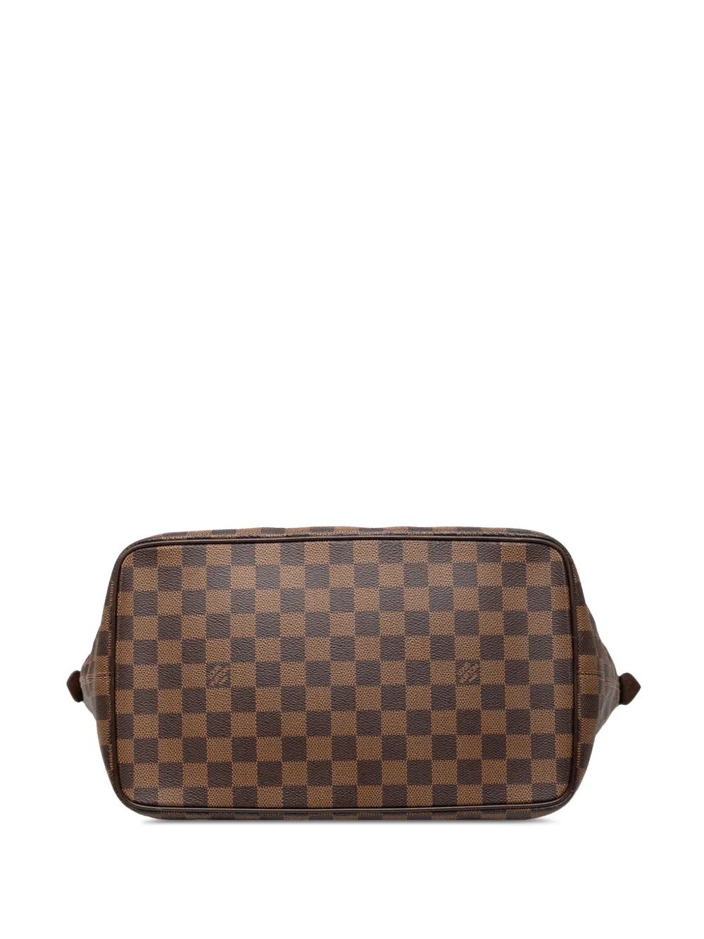Pre-owned Louis Vuitton 2005 Damier Ebene Saleya Mm Tote Bag In Brown