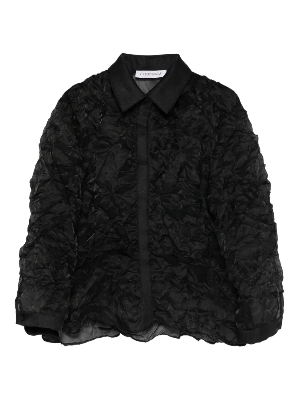 Viktor & Rolf Camicia con effetto stropicciato - Nero
